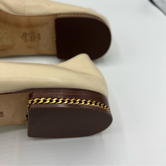 Tory Burch Cream Leather Loafers - Picture 7 of 10